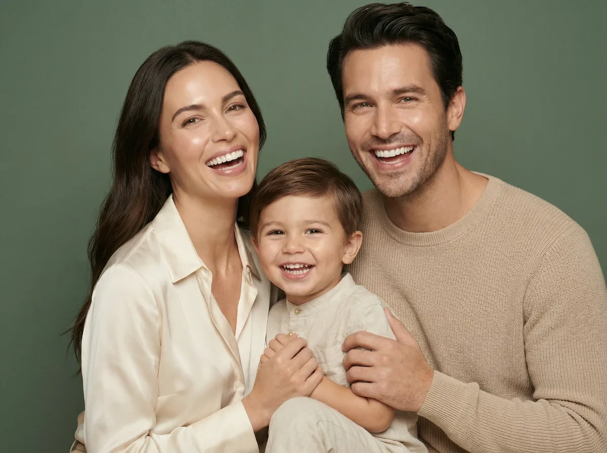 A family smiling together at seesmile Dental Studio